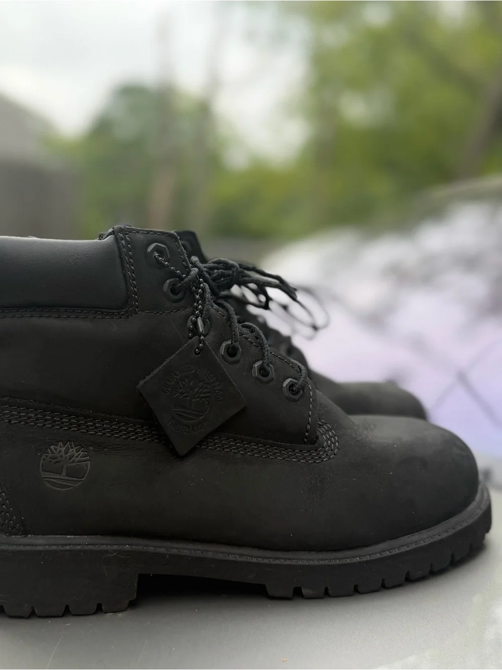 Timberland Kids Black Lace-Up Boot